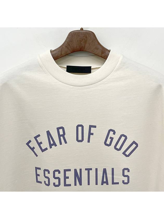 Logo Crew Neck Short Sleeve T Shirt SHELL 125BT244192F - FEAR OF GOD ESSENTIALS - BALAAN 4