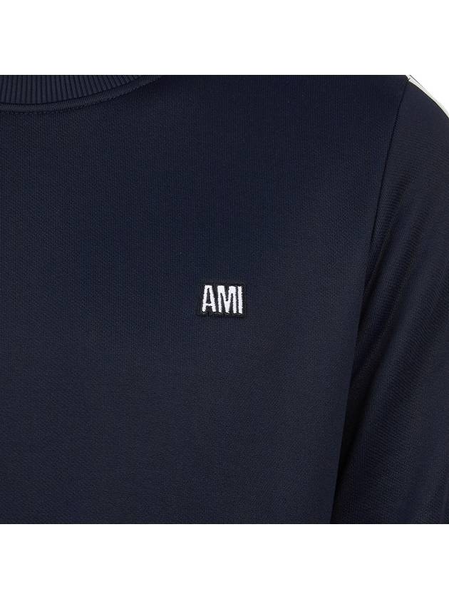 Track Crew Sweatshirt Nautic Blue - AMI - BALAAN 10