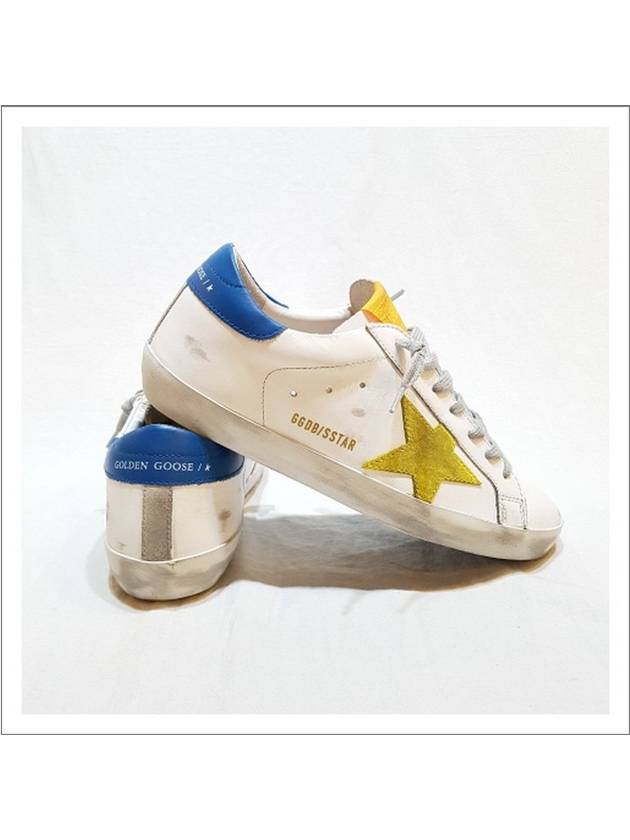 Superstar Star Leather Low Top Sneakers Yellow White - GOLDEN GOOSE - BALAAN 3