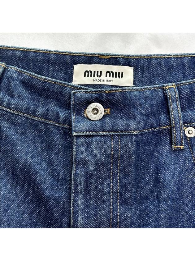 40 MiuMiu Women s Denim Low Rise Mini Skirt - MIU MIU - BALAAN 9