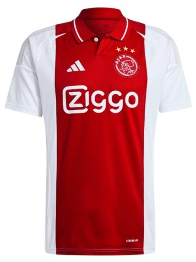 Ajax Amsterdam Short Sleeve T-Shirt White Red - ADIDAS - BALAAN 1