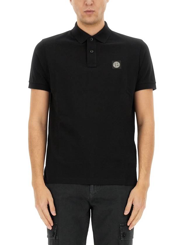 POLO WITH LOGO - STONE ISLAND - BALAAN 1