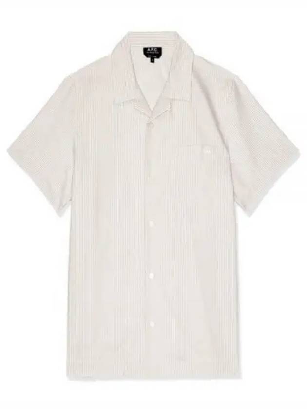 Lloyd Short Sleeve Shirt Beige - A.P.C. - BALAAN 2