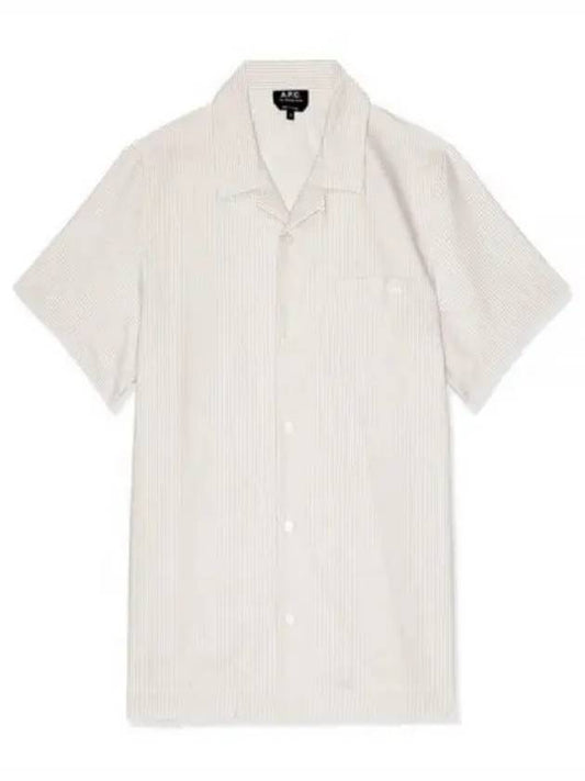 Lloyd Short Sleeve Shirt Beige - A.P.C. - BALAAN 2