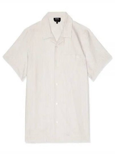 Lloyd Short Sleeve Shirt Beige - A.P.C. - BALAAN 2