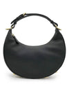 Fendigraphy Small Hobo Shoulder Bag Black - FENDI - BALAAN 3