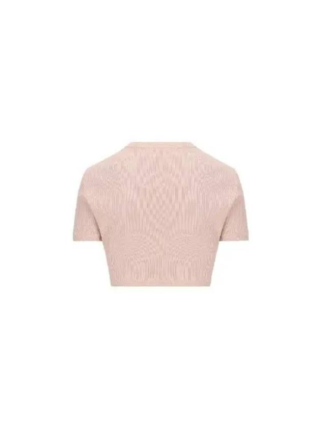 4G Logo Crop Short Sleeve T-Shirt Pink - GIVENCHY - BALAAN 3