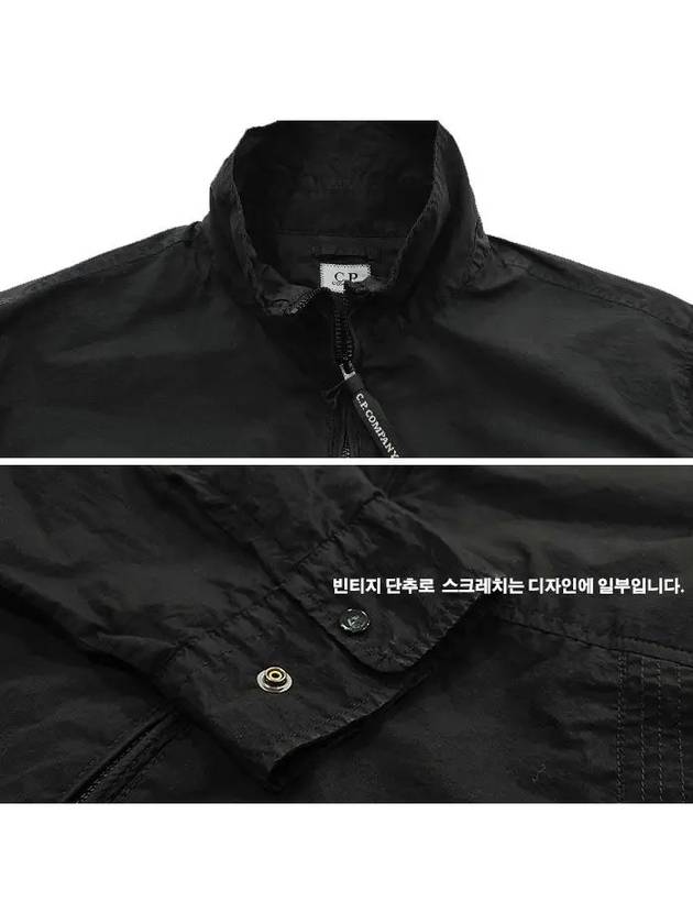 Tylon L Zipper Long Sleeve Shirt Black - CP COMPANY - BALAAN 3