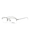 Rectangle Metal Eyeglasses Ruthenium - MONTBLANC - BALAAN 3