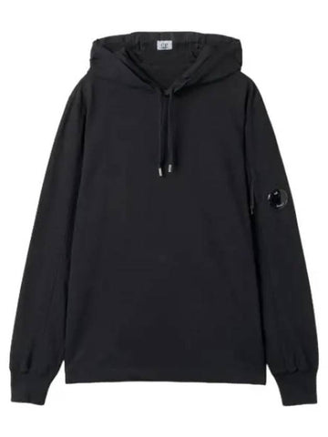 Crew Neck Fleece Hooded Black Sweatshirt Hoodie - CP COMPANY - BALAAN 1