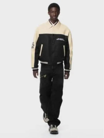 Leather and nylon blouson 1AFAGN - LOUIS VUITTON - BALAAN 1