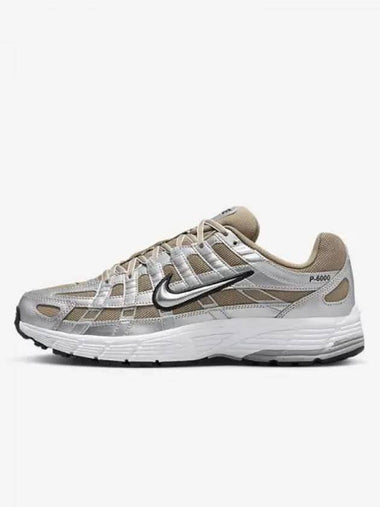 P 6000 Men s Sneakers Khaki Metallic Platinum Pure Silver HQ3030 200 731387 - NIKE - BALAAN 1