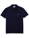 Men's Logo Classic Fit Cotton Short Sleeve Polo Shirt Navy - LACOSTE - BALAAN 1