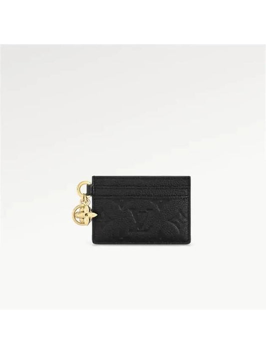 LV Charm Monogram Empreinte Leather Card Wallet Black - LOUIS VUITTON - BALAAN 2