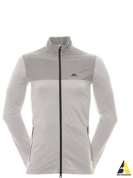 Men s Banks zip up jacket light gray melange AMJS09082 U199 - J.LINDEBERG - BALAAN 2