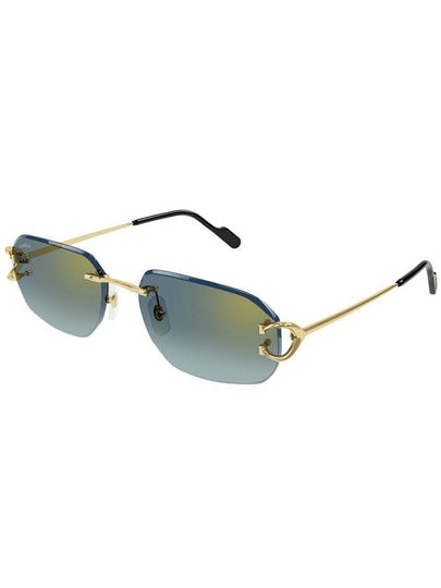 Eyewear Rimless Rectangular Frame Sunglasses CT0468S - CARTIER - BALAAN 2