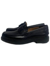 Barra-Embellished Moccasin Loafers Black - SALVATORE FERRAGAMO - BALAAN 2