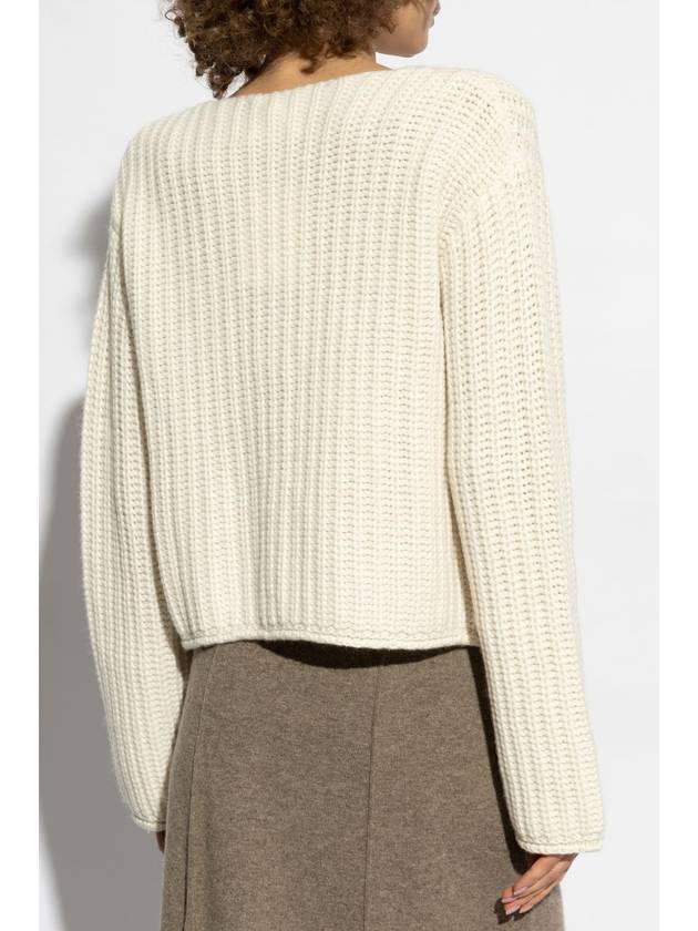 Lisa Yang Cashmere Cardigan Suzie, Women's, Cream - LISA YANG - BALAAN 4