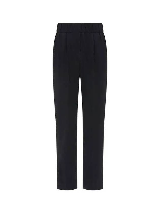 Women s Silk Blend Banding Pants Black 270385 - BRUNELLO CUCINELLI - BALAAN 1