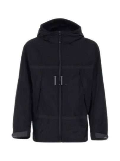 Men's Logo Applique Lightweight Zip-Up Hoodie Navy - BURBERRY - BALAAN 2