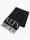 VLTN Logo Reversible Muffler Black - VALENTINO - BALAAN 2