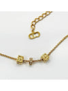 CD logo gold cube necklace 4VDIA33298 - DIOR - BALAAN 2