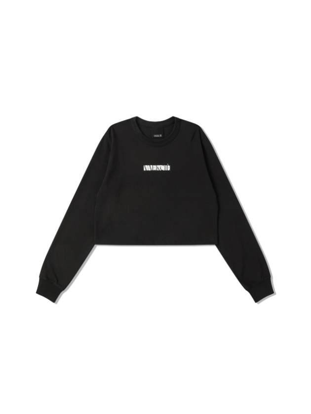 Crop Long Sleeve T-Shirt Black - VAEKCIE - BALAAN 1