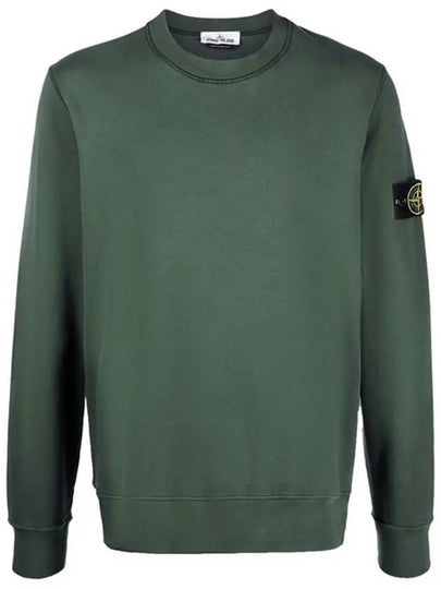 Wappen Patch Crew Neck Sweatshirt Dark Green - STONE ISLAND - BALAAN 2