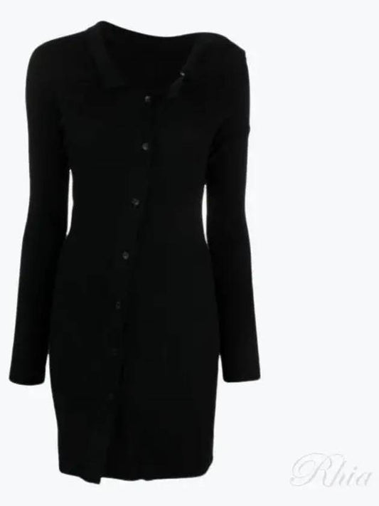 Women's La Robe Maille Colin Mini Short Dress Black - JACQUEMUS - BALAAN 2