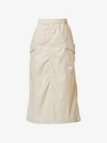 Women s Frozen Woven Stretch Cargo Long Skirt 35 Beige - NEW BALANCE - BALAAN 1