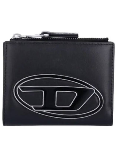 bifold zip wallet black - DIESEL - BALAAN 1