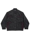 Unity Sports Icon Patchwork Denim Jacket Black - BALENCIAGA - BALAAN 3