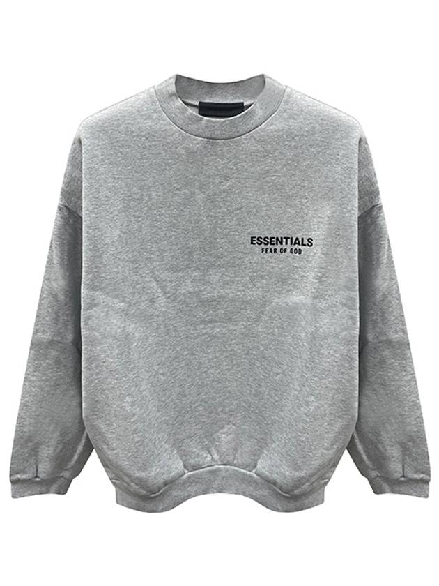 Essential Logo Fleece Crew Neck Sweatshirt Light Heather Men s 192HO246268F 127 TJ - FEAR OF GOD - BALAAN 1