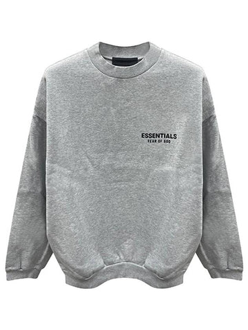 Essential Logo Fleece Crew Neck Sweatshirt Light Heather Men s 192HO246268F 127 TJ - FEAR OF GOD - BALAAN 1