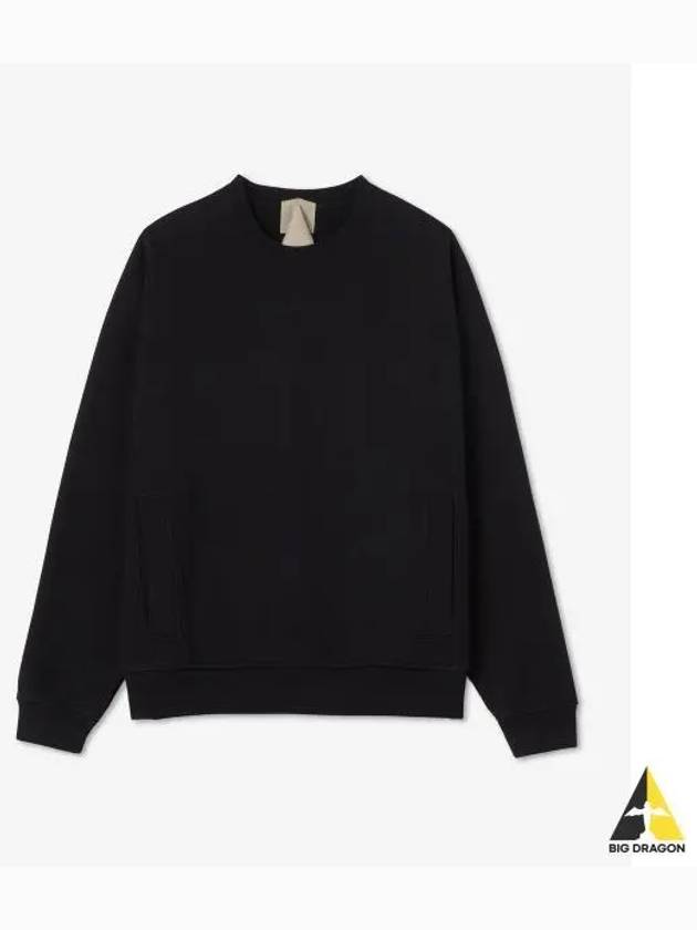 Garment dyed cotton jersey pocket sweatshirt black 22CTCUF03150999FW22 - TEN C - BALAAN 1