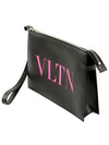 VLNT Logo Clutch Bag Black - VALENTINO - BALAAN 4