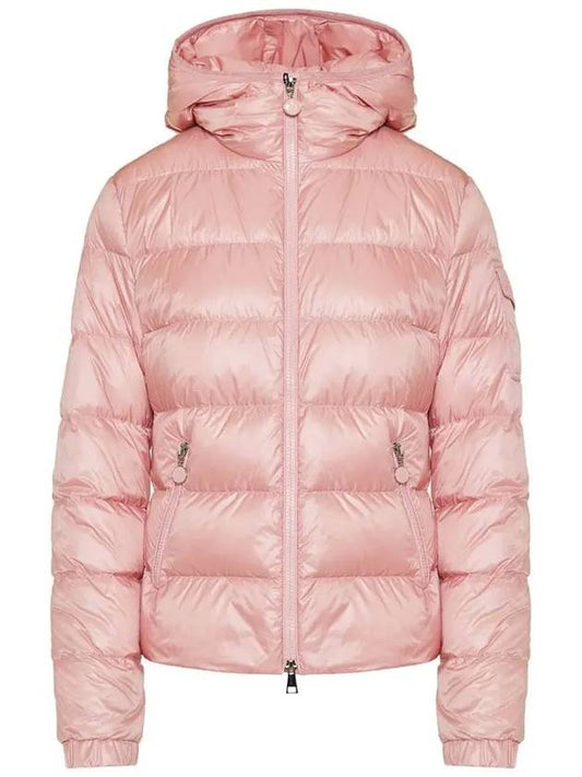 GLES Hooded Padded Jacket Pink 1A000 64 595ZZ 500 - MONCLER - BALAAN 1