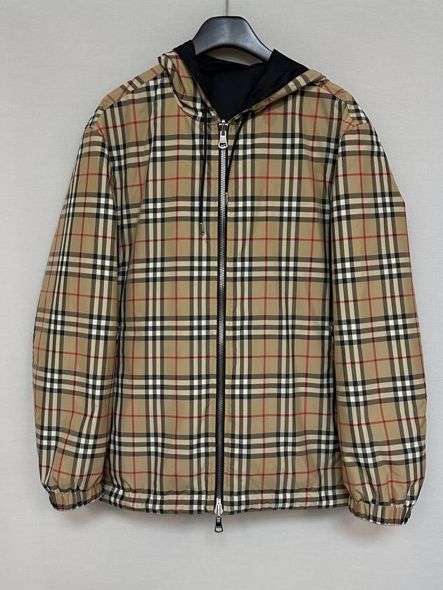 Reversible Vintage Check Hooded Jacket 110 - BURBERRY - BALAAN 5