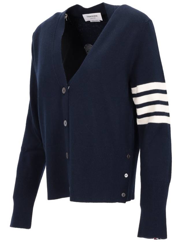 Intarsia Classic Cardigan Navy - THOM BROWNE - BALAAN 3