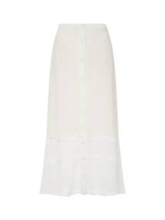 Button up A line skirt Woods Ivory - REFORMATION - BALAAN 1