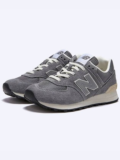 574 Low Top Sneakers Premium Soft Grey - NEW BALANCE - BALAAN 2