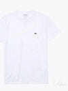 Crew Neck Pima Cotton Jersey Short Sleeve T-Shirt White - LACOSTE - BALAAN 2