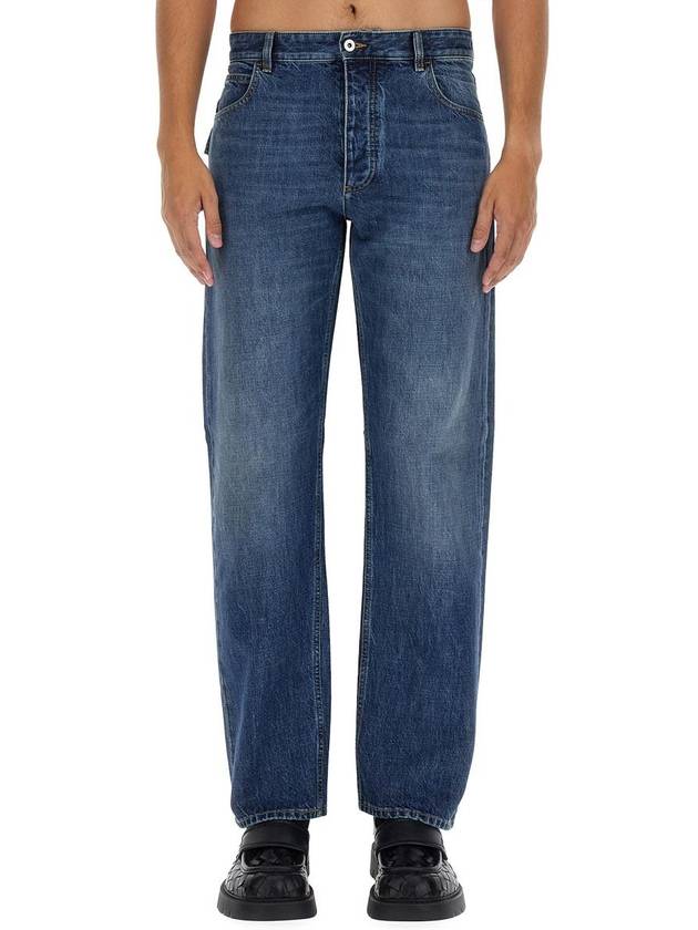 Straight Fit Denim Jeans Blue - BOTTEGA VENETA - BALAAN 2