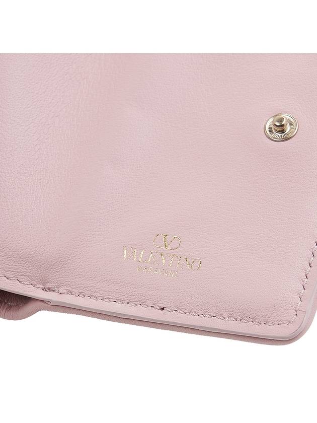 Twill Iconograph Half Wallet Rose - VALENTINO - BALAAN 9