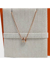 Mini Pop H Pendant Rose Gold & Marron Glace - HERMES - BALAAN 3