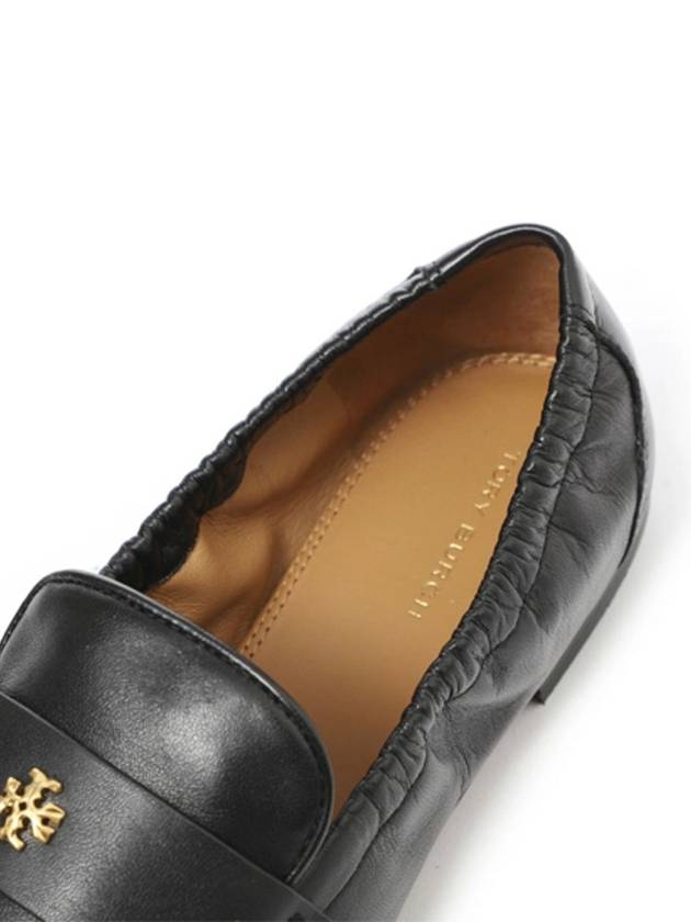 Ballet Double T Napa Leather Loafers Black - TORY BURCH - BALAAN 5