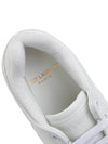 SL 61 Logo Signature Leather Low Top Sneakers White - SAINT LAURENT - BALAAN 8