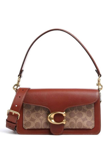 Women s Tabby Coated Canvas Signature Shoulder Bag Brown - COACH - BALAAN 1