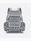 Hit The Road CD Diamond Canvas Backpack Grey - DIOR - BALAAN 2