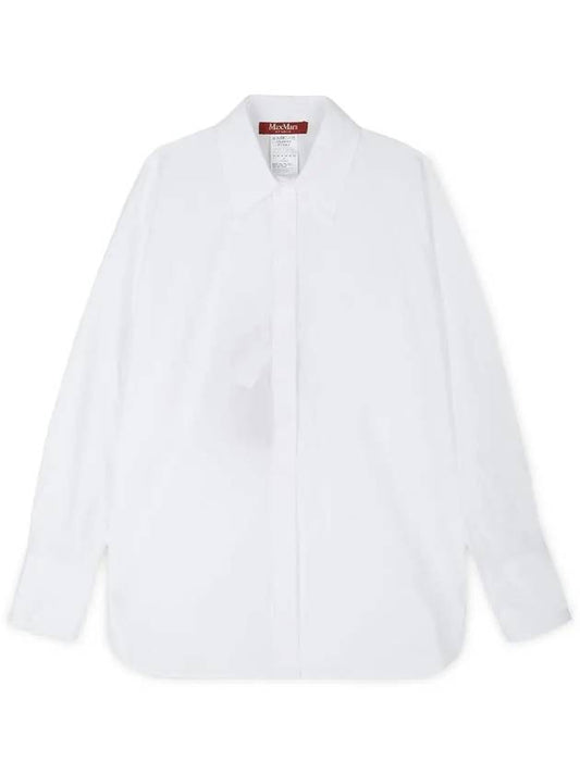 Women's Garena Bianco Otico Long Sleeve Shirt White - MAX MARA - BALAAN 2
